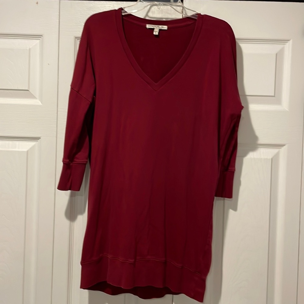 EXPRESS One Eleven Red Sweatshirt Dress Size M